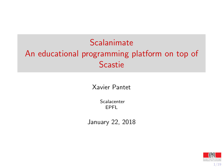 scalanimate an educational programming platform on top of