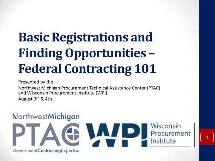 basic registrations and