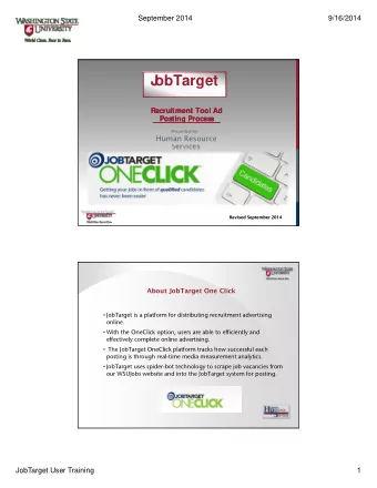 J  J  obTarget  obTarget  Recruitment Tool Ad  Recruitment Tool Ad  Posting Process  Posting