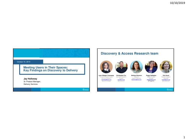 discovery access research team