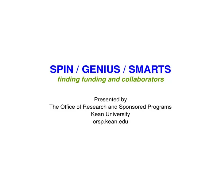 spin genius smarts