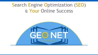 Search Engine Optimization (SEO) &amp; Your Online Success  What Is SEO, Exactly?  SEO stands for