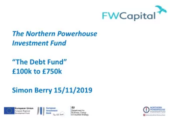 28m  124  83m  The Debt Fund  regional offices  staff  Direct investment  Impact on