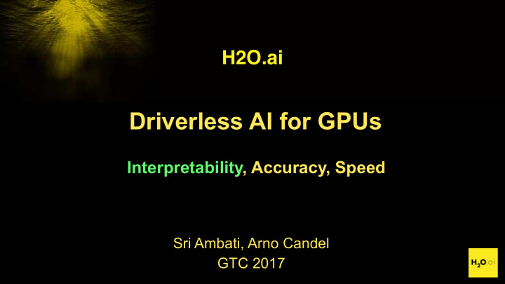 driverless ai for gpus