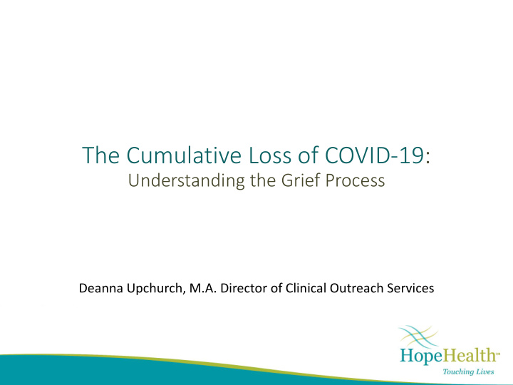 the cumulative loss of covid 19