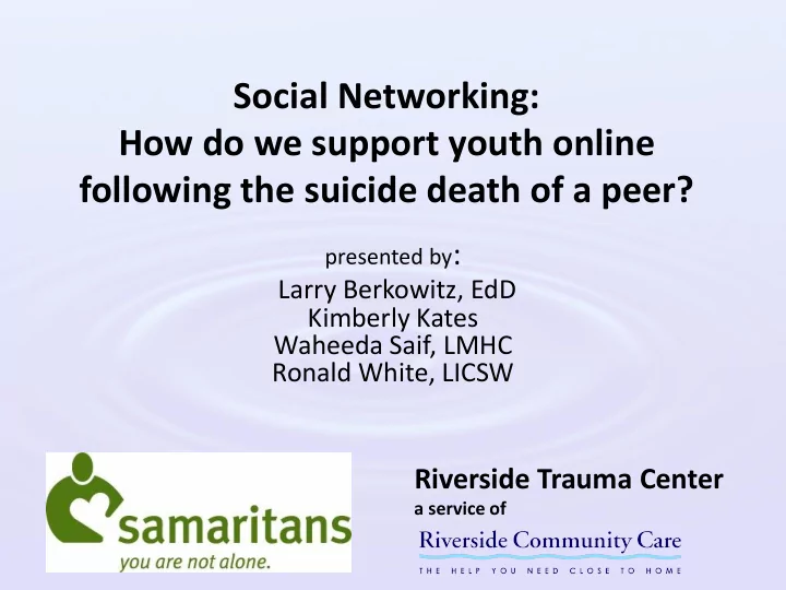 how do we support youth online