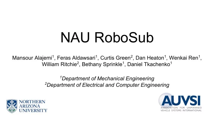 nau robosub