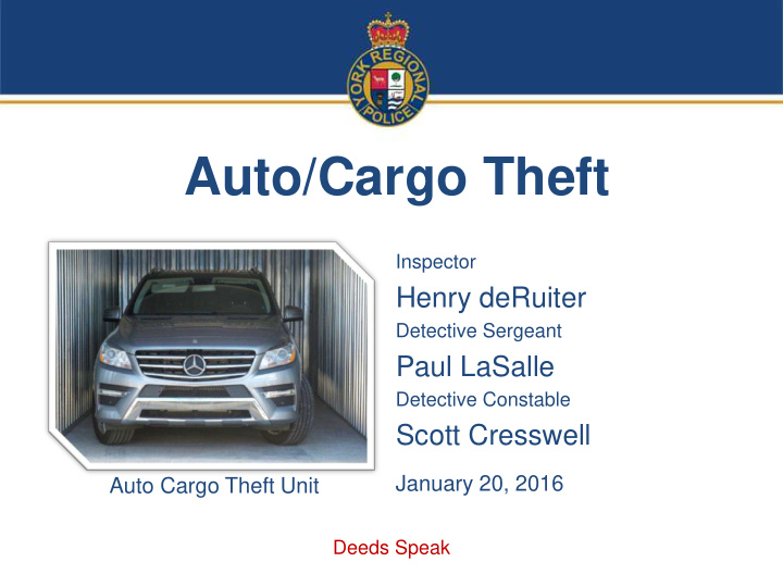 auto cargo theft