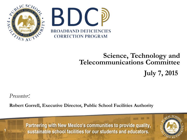 science technology and telecommunications committee july