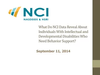 Developmental Disabilities Who  Need Behavior Support?  September 11, 2014  Agenda  Importance