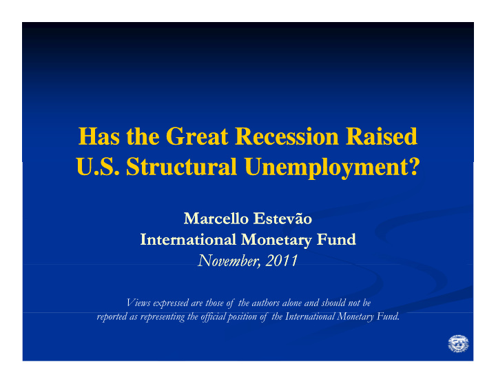 has the great recession raised has the great recession