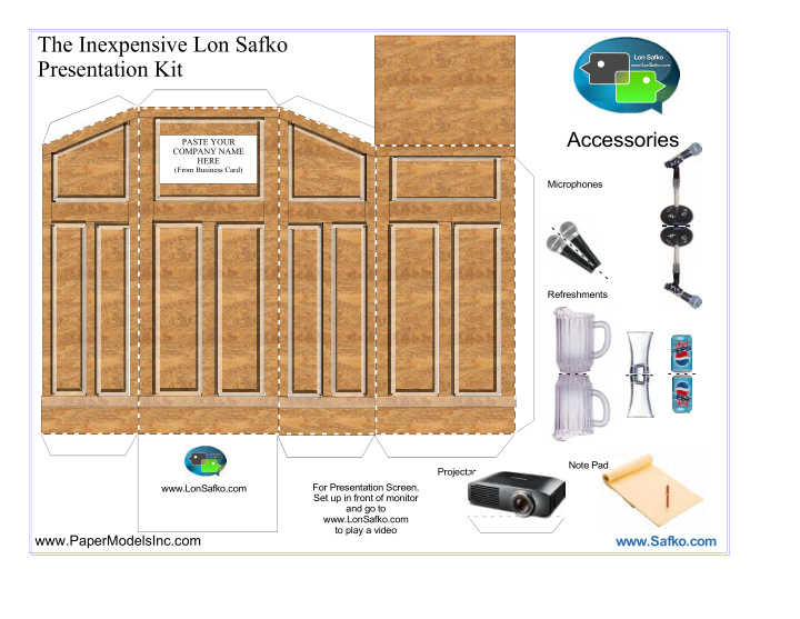 the inexpensive lon safko presentation kit