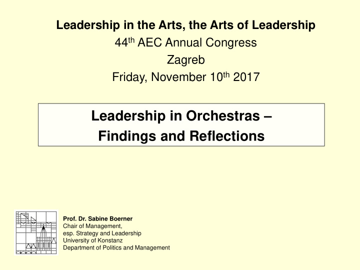 leadership in orchestras