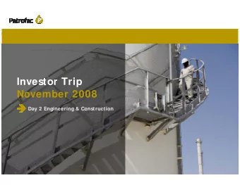 Investor Trip  Investor presentation  November 2008  Sharjah 2008  Day 2 Engineering &amp;