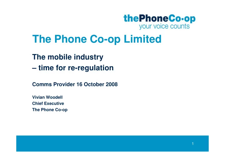 the phone co op limited