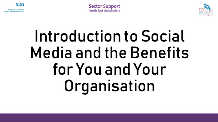 introduction to social media and the benefits