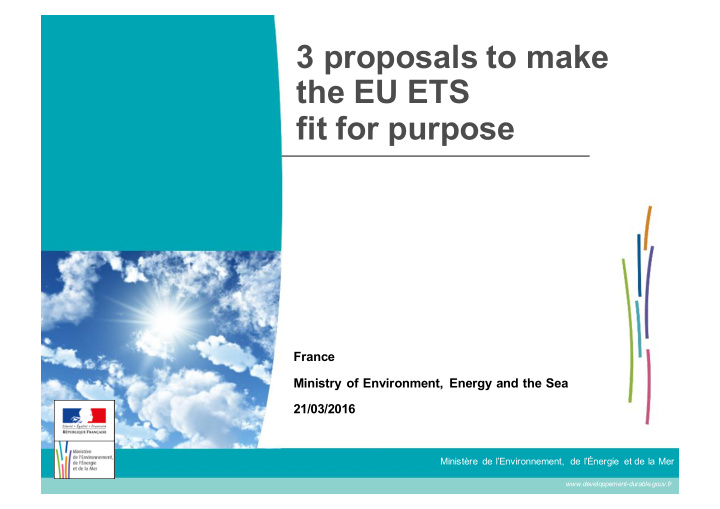 3 proposals to make the eu ets fit for purpose