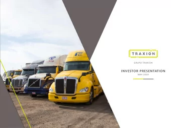 INVESTOR PRESENTATION  MAY 2019  LEGAL DISCLAIMER The material that follows presents general