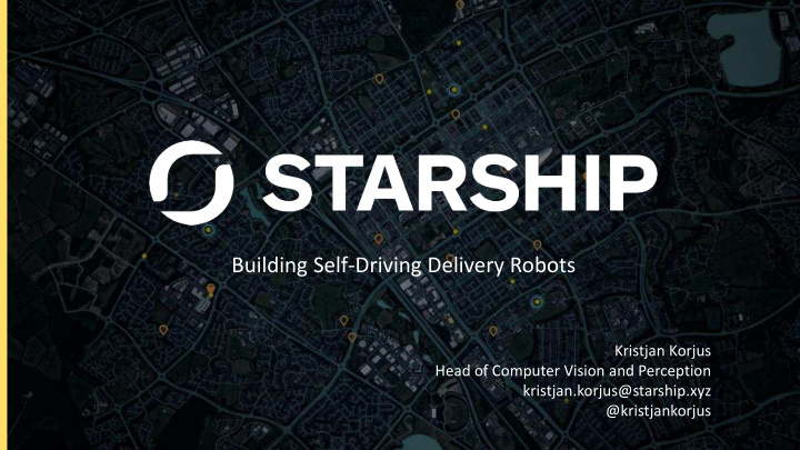 building self driving delivery robots