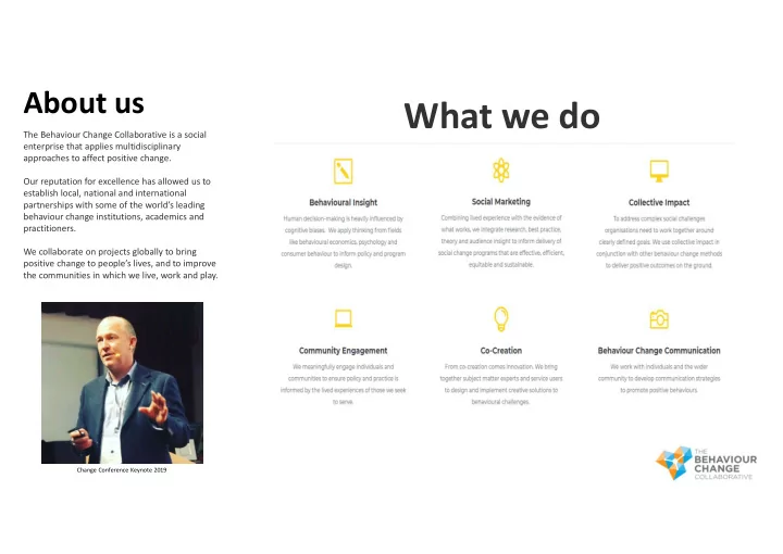 what we do