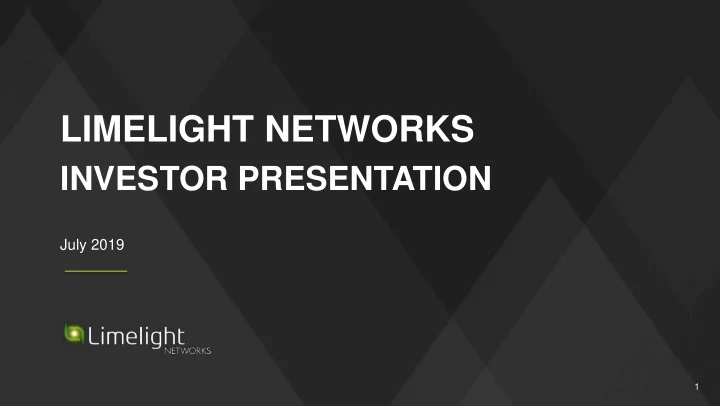 limelight networks
