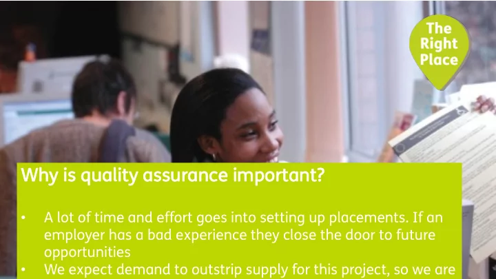 why i is q quality a assurance i important
