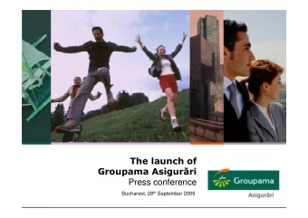 Press conference Bucharest, 28 th September 2009  2  Content Bucharest, 28 th September 2009