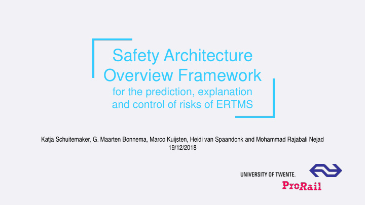 safety architecture overview framework