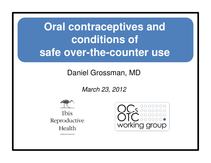 oral contraceptives and oral contraceptives and
