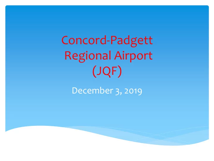 regional airport