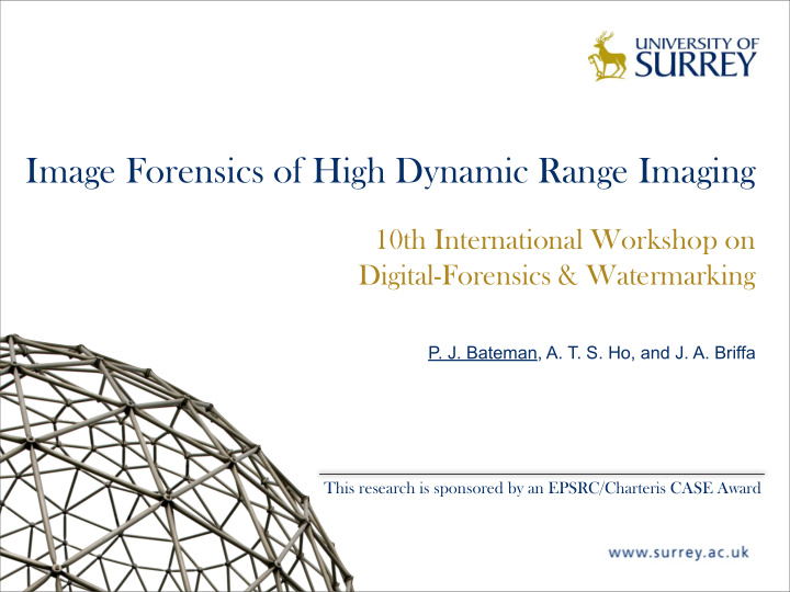 image forensics of high dynamic range imaging