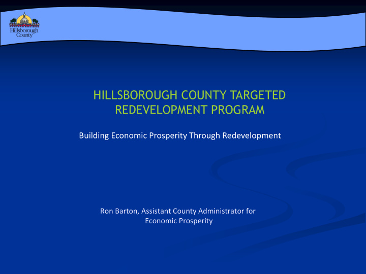 hillsborough county targeted redevelopment program
