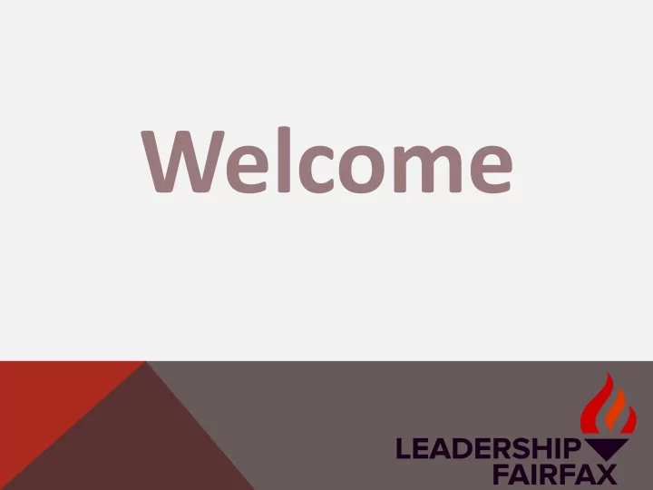 welcome meet eet ou our l lea eader er