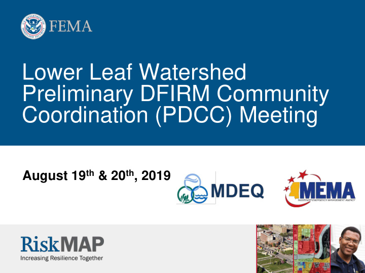 lower leaf watershed preliminary dfirm community