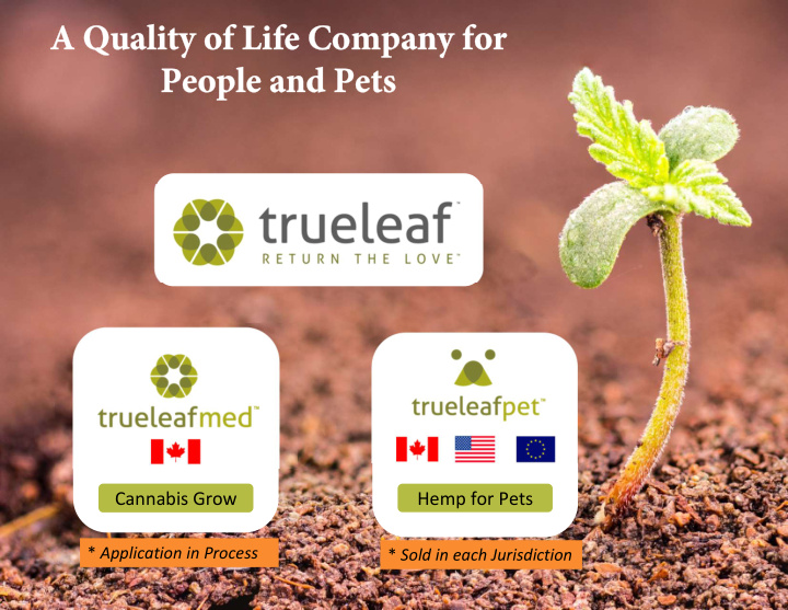 a quality of life company for people and pets