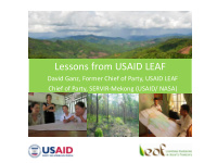 lessons from usaid leaf