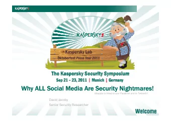 Why ALL  Why ALL  Why ALL Social  Why ALL Social  ocial Media  ocial Media  edia Are  edia Are  Are