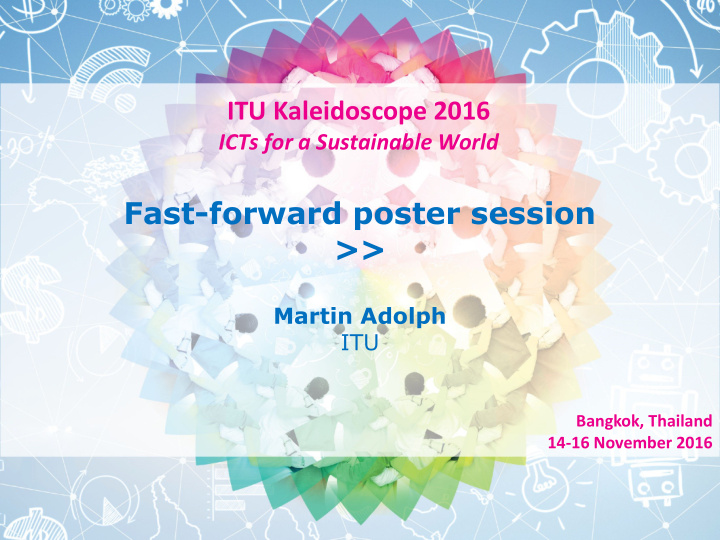 fast forward poster session
