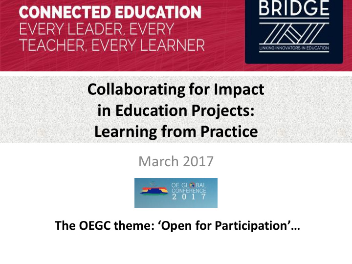 collaborating for impact in education projects learning