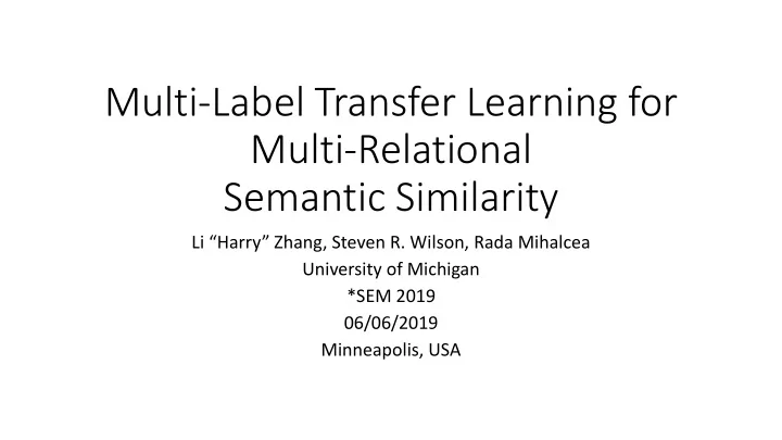 multi relational