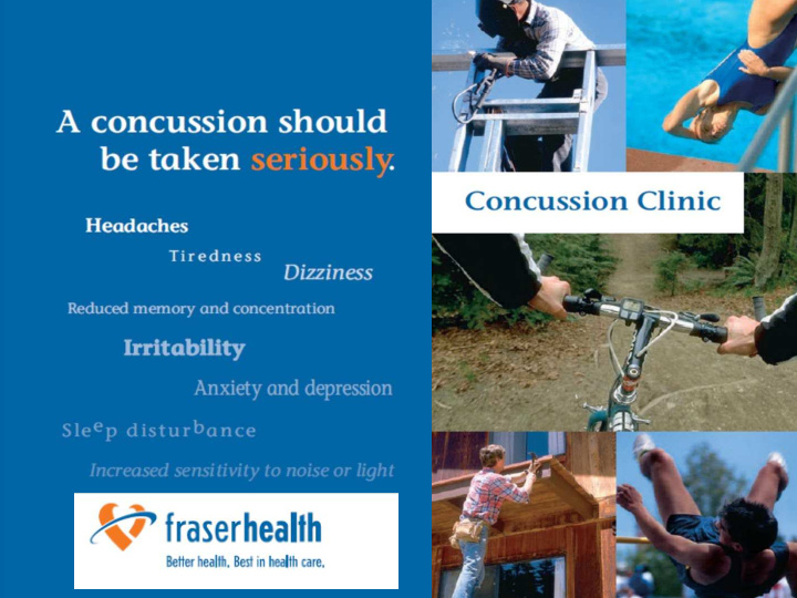 1 fraser health concussion clinic