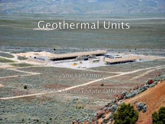 1  To provide holders of federal and non-federal  geothermal leases and owners of non-federal
