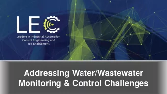 Monitoring &amp; Control Challenges  Justin Hogue, PE  Vice President  Director of Business