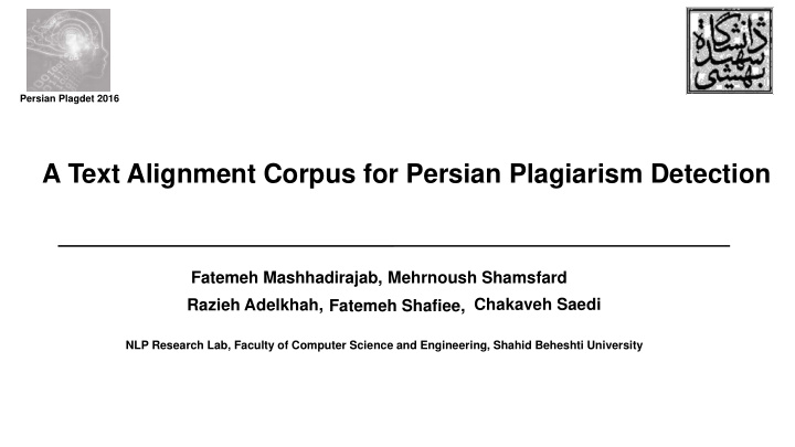 a text alignment corpus for persian plagiarism detection