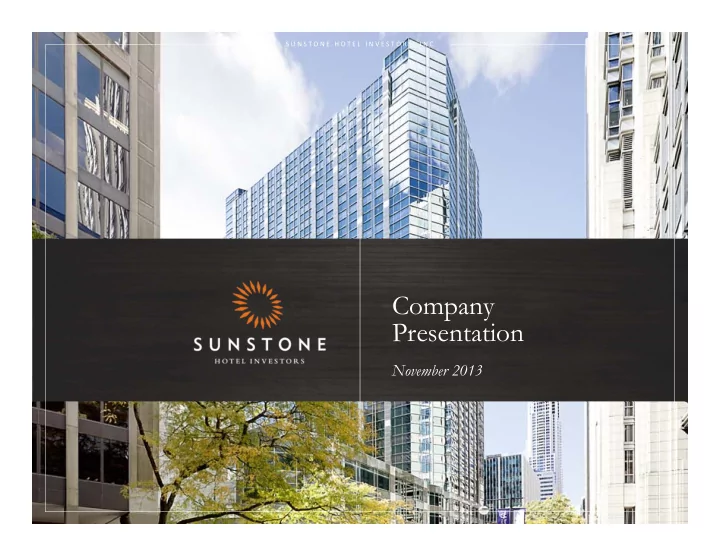company presentation