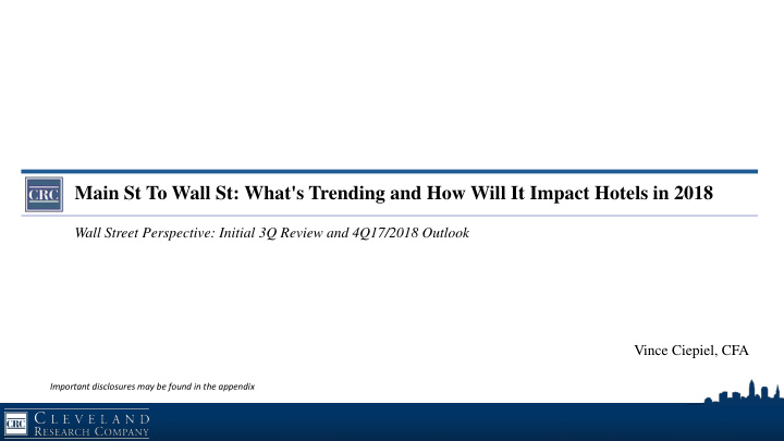 main st to wall st what s trending and how will it impact