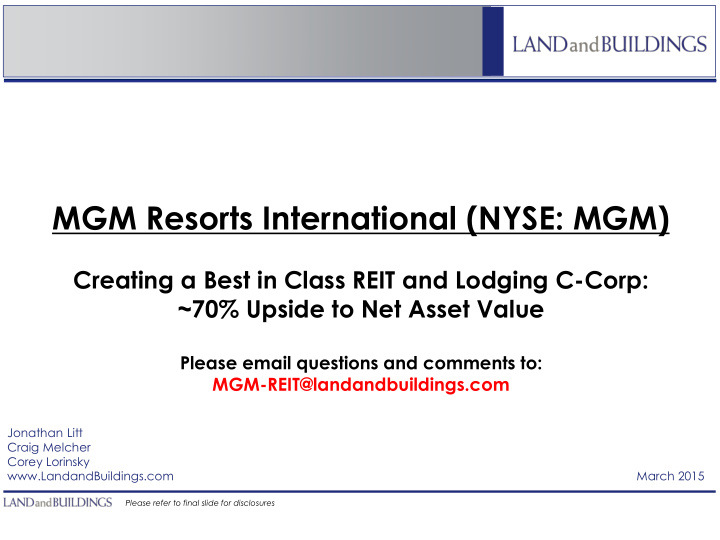 mgm resorts international nyse mgm