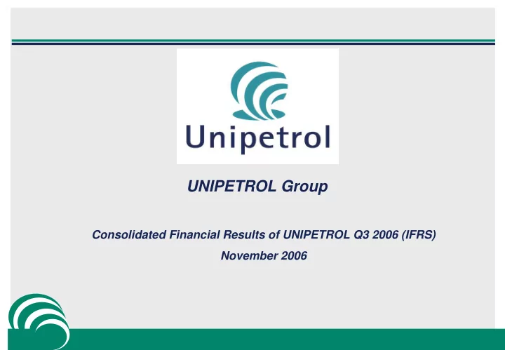 unipetrol group