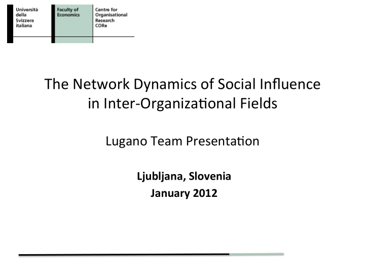 the network dynamics of social influence in inter