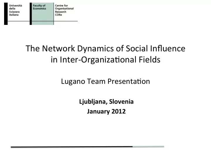 the network dynamics of social influence in inter